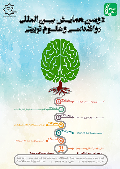 پوستر دومین همایش بین المللی روانشناسی و علوم تربیتی