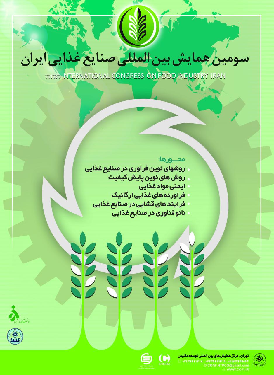 پوستر سومین همایش بین المللی صنایع غذایی  ایران