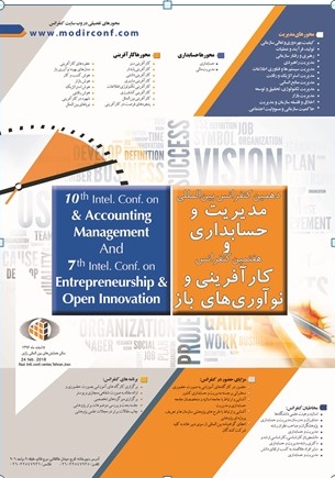 پوستر دهمین کنفرانس بین المللی حسابداری مدیریت و هفتمین کنفرانس کارآفرینی و نوآوری های باز