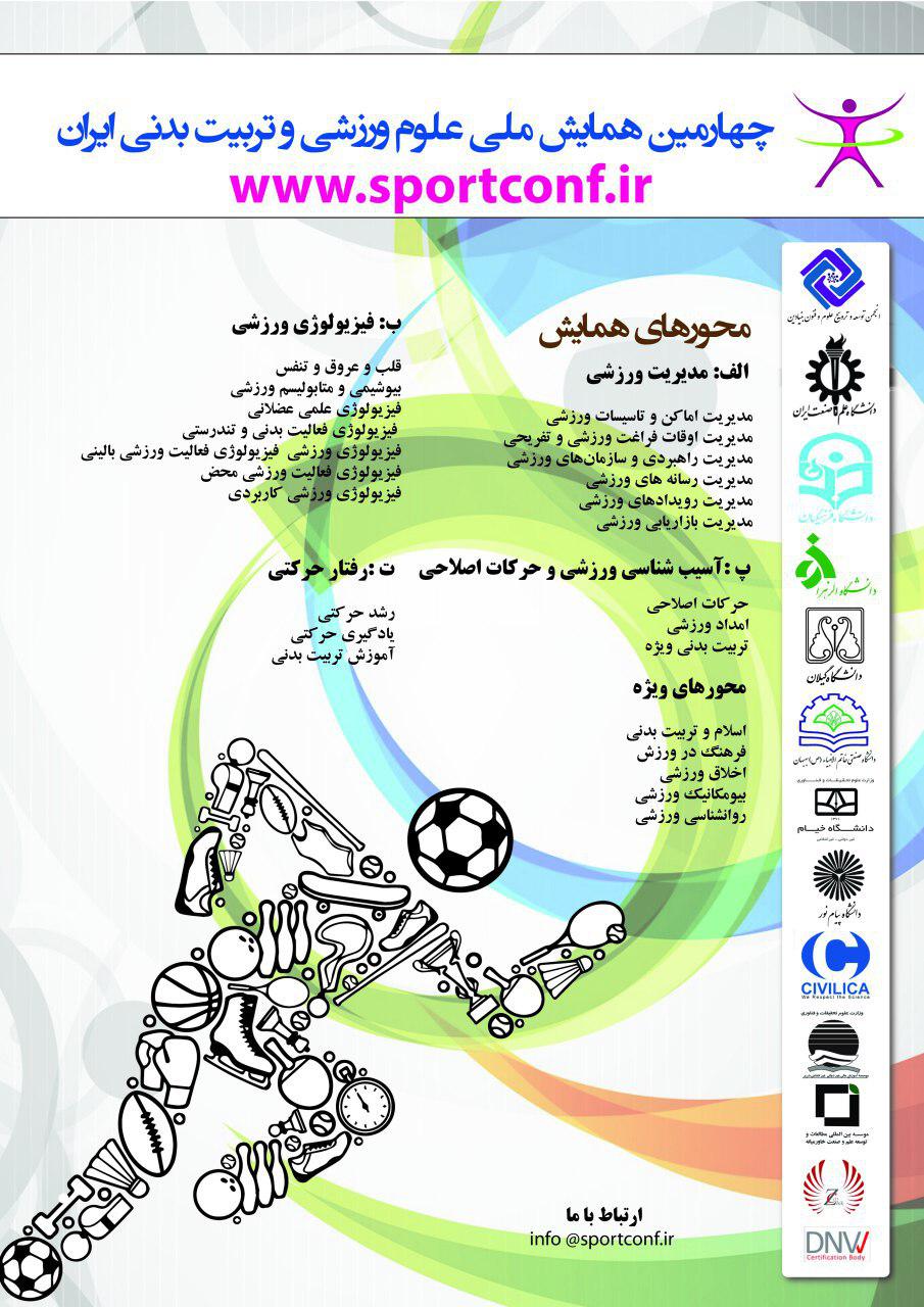 پوستر چهارمین همایش ملی علوم ورزشی و تربیت بدنی ایران